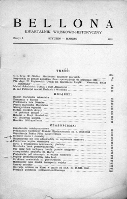 BELLONA. KWARTALNIK WOJSKOWO-HISTORYCZNY