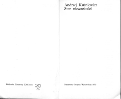 Andrzej Kusniewicz. Stan niewazkosci