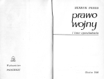 HENRYK PANAS. Prawo wojny i inne opowiadania