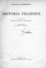 WLADYSLAW TATARKIEWICZ. HISTORIA FILOZOFII. TOM TRZECI