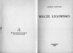 JERZY JANTAR. WILCZE LEGOWISKO
